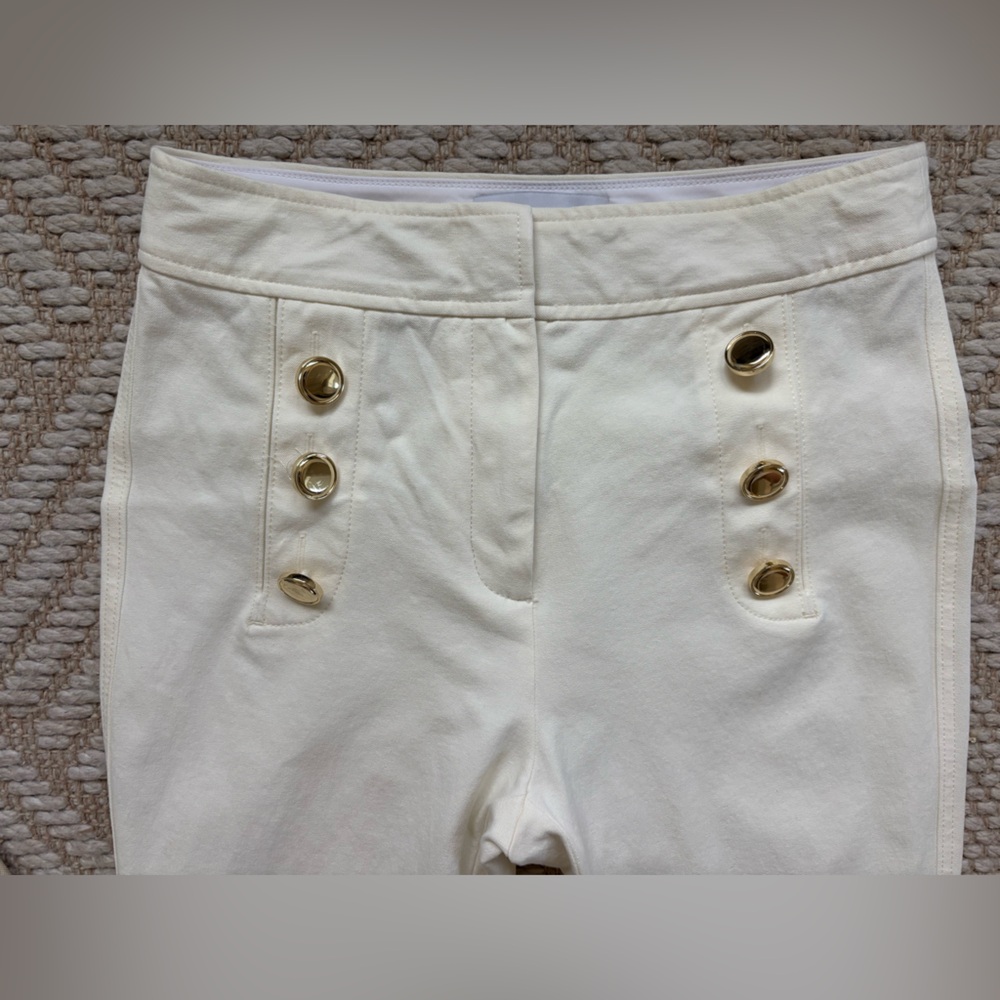Derek Lam 10 Crosby Sailor-Button Flare Pants size 4 - Picture 4 of 11